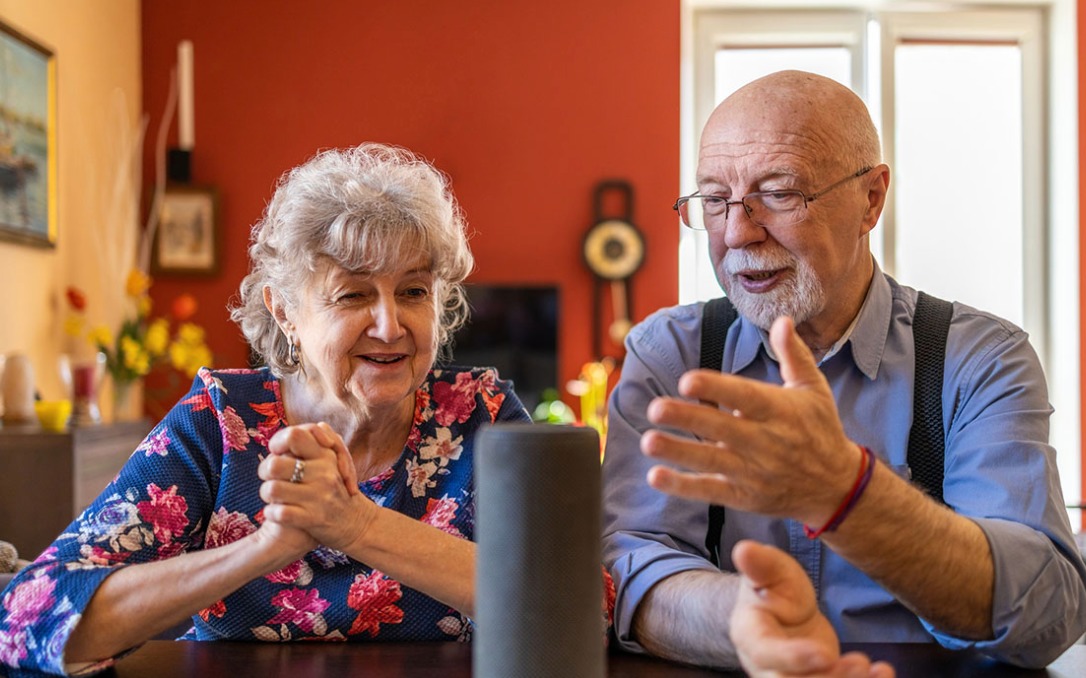 Seniors using Alexa to stay connected.